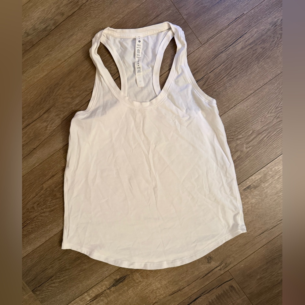 Lululemon Athletica White Tank Top